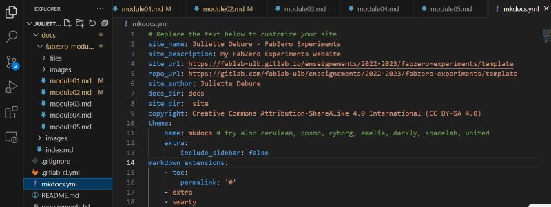Theme mkdocs